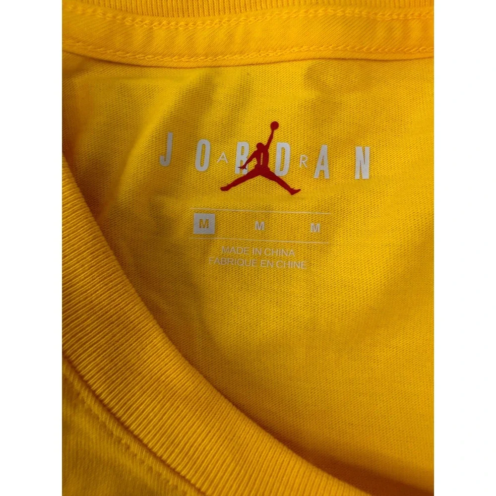 Jordan‎ Mens Jumpman Poolside Tee Shirt Yellow Blue Medium NEW